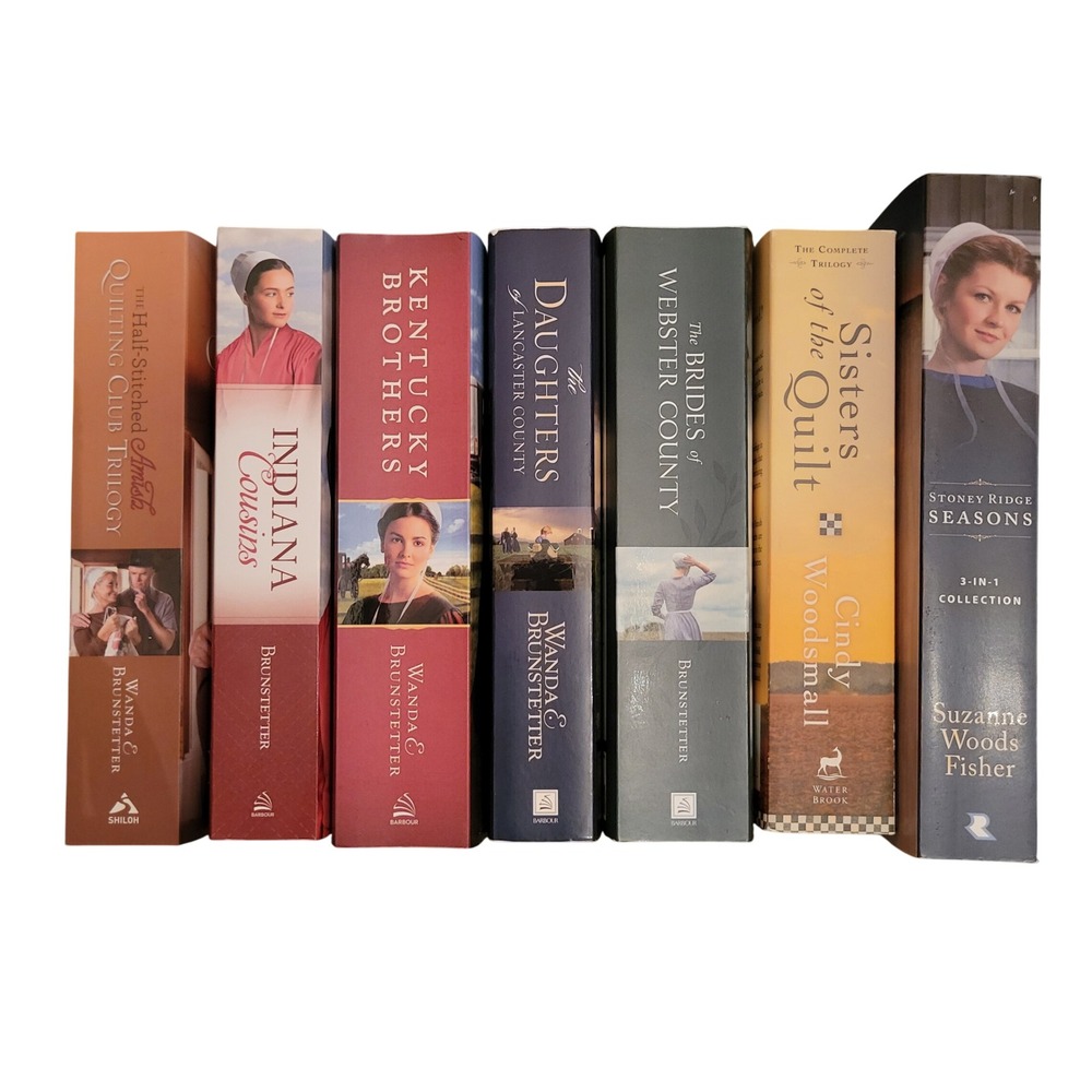 Wanda Brunstetter Amish Romance Book Lot 7 Trilogies Collections Series Complete